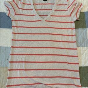 Y2k Vintage Wet Seal Striped V-Neck Top
